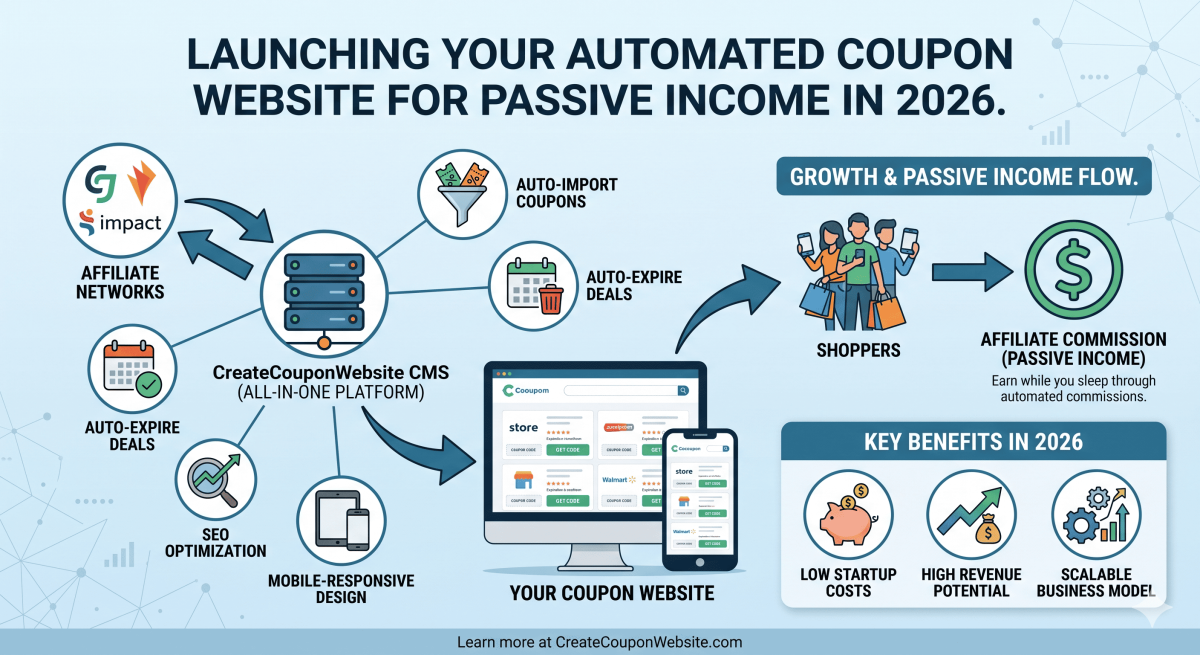 How to Start a Coupon Website and Earn Passive Income in 2026